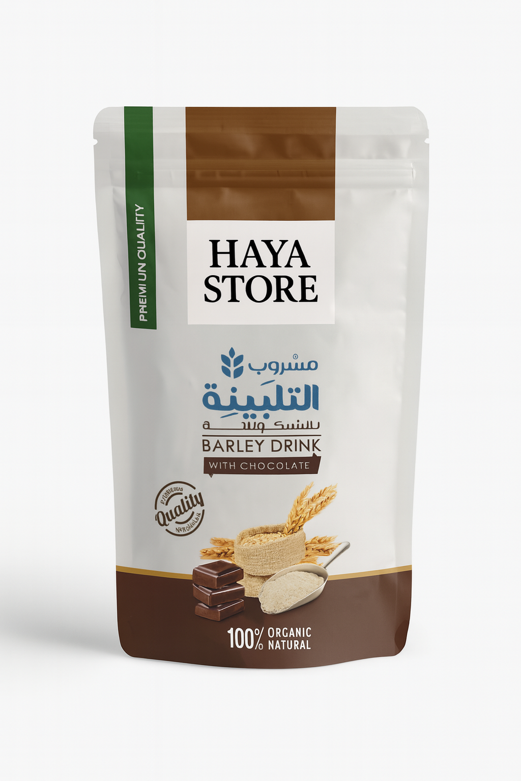 Talbina drink with chocolate